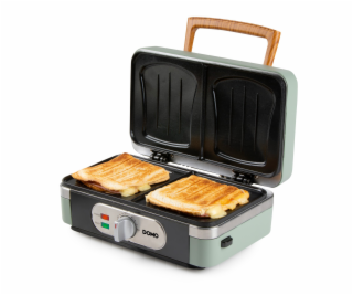 Sendvičovač - Gril - Vaflovač - 3v1 - zelený - DOMO DO9276C