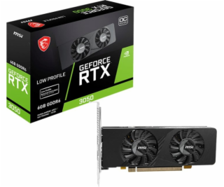 MSI GEFORCE RTX 3050 LP E 6G OC grafická karta NVIDIA 6 G...