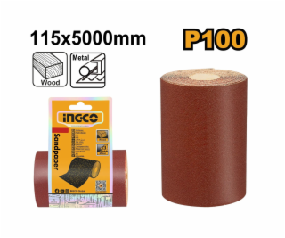 Ingco papír brusný P100 11,5 x 500cm