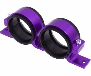 TurboWorks Držák palivového čerpadla 2x60mm fialový