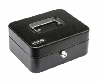 Vorel Černá pokladní schránka s klíčem 200x160x90mm (78622)