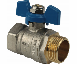 Perfexim Kulový kohout na vodu WZ DN20 motýlkový modrý ze...