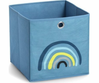 Zeller Úložný box Blue Rainbow, látkový, modrý