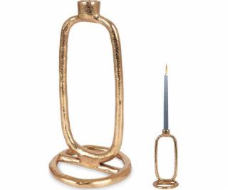 Home Styling Collection Svícen na dlouhou svíčku, hliník,...