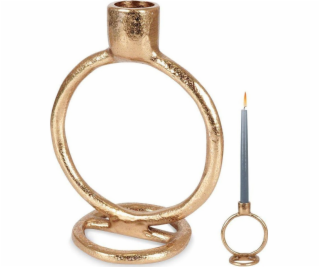 Home Styling Collection Svícen na dlouhou svíčku, hliník,...