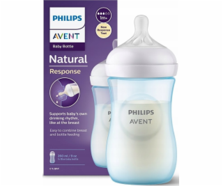 Avent SCY903/21-responzivní lahev přírodní 260ml modrá