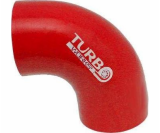 TurboWorks Koleno 90 stupňů TurboWorks červené 70 mm