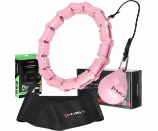 HMS HULA HOP SADA HHW11 SVĚTLE RŮŽOVÁ S TRUBIČKOU A ZÁVAŽ...