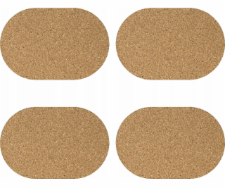 Zeller Korkové prostírání - sada 4 kusů, ZELLER
