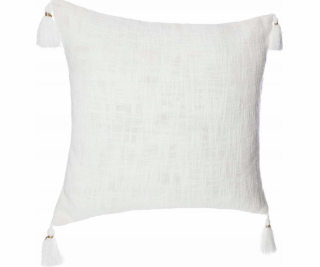Atmosphera Dekorativní povlak na polštář s bílými třásněm...