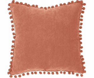 Atmosphera Dekorativní polštář POMPONS, 40 x 40 cm, oranžový