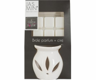 Atmosphera Dekorativní bílý krb + voskový tavenin s vůní ...