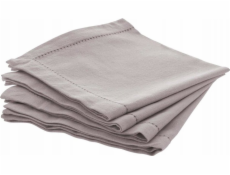 Atmosphera Bavlněné ubrousky CHAMBRAY - šedé, 4 ks, 40 x 40 cm