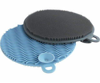 Wenko houbička 12 cm silikonová modrošedá 2 kusy