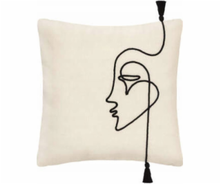 Atmosphera Dekorativní povlak na polštář FACE, 40 x 40 cm