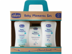 Chicco Sada Baby Moments: pěna do koupele 200ml + šampon 200ml + toaletní voda 100ml