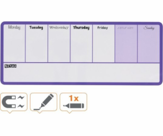 Nobo Týdenní diář 140x360 fialový