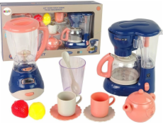 LeanToys Sada kuchyňských doplňků mixér a kávovar pro děti