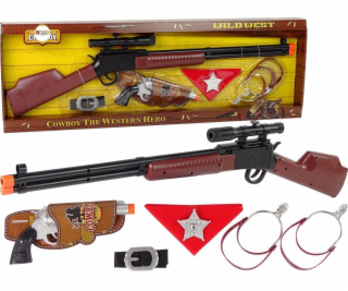 LeanToys Sada brokovnic a revolverů Cowboy Sheriff