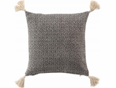 Douceur d`Interieur Dekorativní povlak na polštář JUNON do obývacího pokoje s třásněmi, 40 x 40 cm