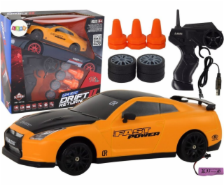 LeanToys Dálkově ovládané sportovní auto R/C 1:24 žlutá s...