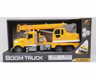 LeanToys Žlutý jeřábový vůz s třecím pohonem, světelnými ...