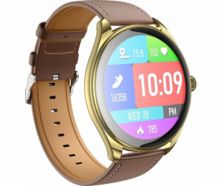 Hoco Chytré hodinky HOCO s funkcí volání AMOLED Y22, zlat...