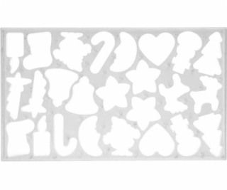 La Cucina Šablona na vykrajovátko na perníčky VÁNOCE Univ...