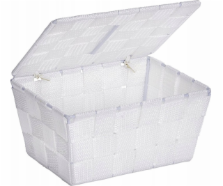 Wenko ADRIA BÍLÝ úložný koš s víkem, WENKO