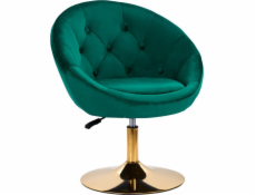Activeshop Otočná židle 4Rico QS-BL12G sametově zelená