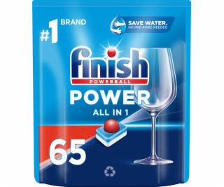 Finish Tablety do myčky Power All in 1 65 ks.