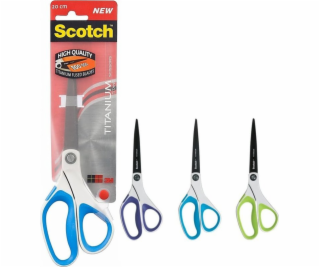 3M Kancelářské nůžky SCOTCH®, titanové, 20 cm, různé barvy