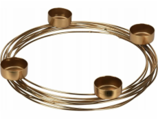 Home Styling Collection Svícen pro domácí styling Zlatý na 4 čajové svíčky, 28,5 cm