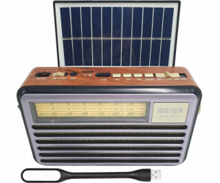 Vega Přenosné rádio LIWA RETRO se solárními panely, FM, B...