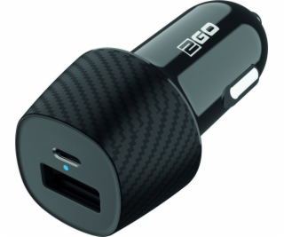 2GO Nabíječka 2GO KFZ-Ladegerät 20W 1xUSB-C 1xUSB-A schwarz