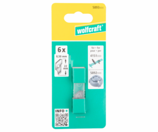 Wolfcraft 6ks náhradních nožů pro 5892000 a 4151, obj. čí...