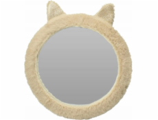 Home Styling Collection Kolekce bytového stylingu Zrcadlo do dětského pokoje Plyšová kočka s ušima, 31 cm