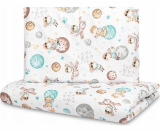Sensillo Sada ložního prádla 2 kusy s planetami 100x135 cm
