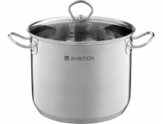 Ambition Vysoký nerezový hrnec s poklicí Acero 26 cm AMBITION