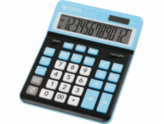 Eleven Kalkulačka ELEVEN Černá kancelářská kalkulačka CDC120BKCY s bílými a světle modrými klávesami a světle modrým rámečkem kolem displeje