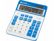 Eleven Kalkulačka ELEVEN Bílá stolní kalkulačka CDC120WHNV s bílými a modrými klávesami a modrým rámečkem kolem displeje