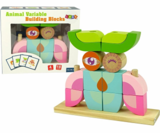 Lean Sport Kreativní 3D Puzzle Dřevěné Bloky Sova