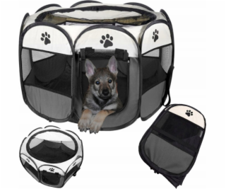 Leobert Ohrádka pro psy/kočky 74x74x43cm - šedá