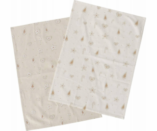 Boltze Kuchyňské utěrky s malým vzorem BAKERY, 50 x 70 cm...