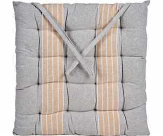 Giftdecor NOMO Pruhovaný polštář na židli s vázaným vzore...