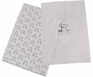 Boltze Kuchyňské utěrky s vánočním vzorem LOVELIES, 50 x ...