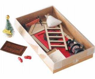 Boltze DIY vánoční dekorace elfí dveře, nástěnná ozdoba, ...