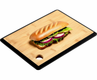 Kesper Bambusové krájecí prkénko s rukojetí, černé