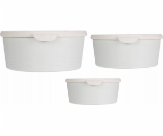 Excellent Houseware Vynikající kulaté plastové nádoby na ...