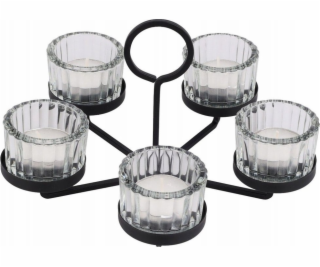 Home Styling Collection Svícen na 5 čajových svíček z kol...